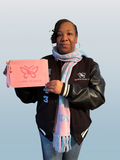 GAMMA PHI DELTA WRISTLET WITH EXCLUSIVE BUTTERLY "GPD"