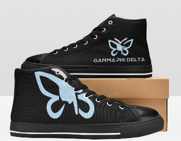 GAMMA PHI DELTA BUTTERFLY GYM SHOES 