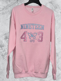 "PINK CREWNECK NINETEEN 43 SWEATSHIRT" GPD
