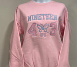 "PINK CREWNECK NINETEEN 43 SWEATSHIRT" GPD